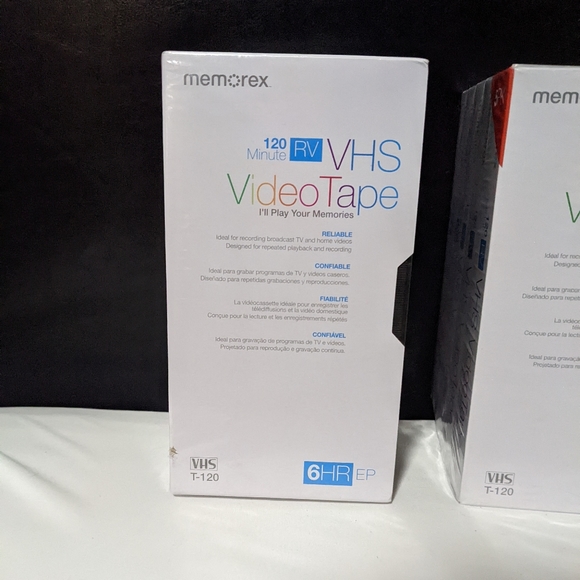 Three 5 Packs of Memorex 120 minute RV VHS (15 total) - Picture 3 of 4